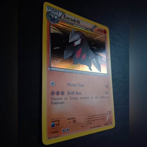 Excadrill Pokemon Card - Emerging Powers - 56/98 Rare Holo - Picture 4 of 9